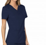 Cherokee Mock Wrap Scrubs for Women Workwear Revolution, Soft Stretch