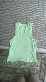 Lime green halter tank