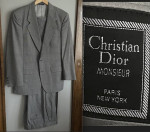 Vintage Christian Dior Monsieur Grey Suit Jacket and Pants