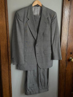 Vintage Christian Dior Monsieur Grey Suit Jacket and Pants