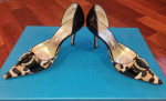 LUCIANO PADOVAN Leather Pumps Leopard Rhinestone PonyHair & Patent - 6