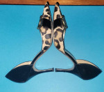 LUCIANO PADOVAN Leather Pumps Leopard Rhinestone PonyHair & Patent - 6