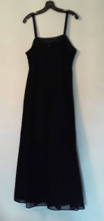 Formal Prom Gown with straps  $25  (dark blue)