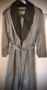 TRENCH COAT - ERMENEGILDO ZEGNA at NEIMAN MARCUS, WOOL, BLEND COLLAR
