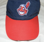 Cleveland Indians Chief Wahoo Strickland's Strap Back Hat/Cap~MINT