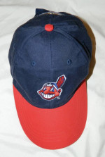 Cleveland Indians Chief Wahoo Strickland's Strap Back Hat/Cap~MINT