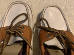 Ladies 8M White Sperrys