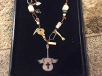 STEAMPUNK FLYING GUITAR NECKLACE