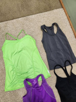Workout Athletic tank tops. Size medium. Excellent condition! 💜🤍🩷