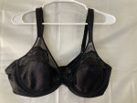 BLACK PLAYTEX SECRETS 42B LACY BRA
