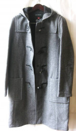 Duffle NEW wool coat Gloverall charcoal women Size US 12