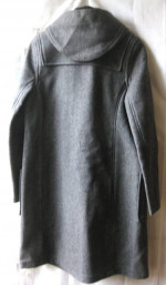 Duffle NEW wool coat Gloverall charcoal women Size US 12