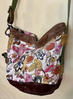 LUCKY Brand Canvas Leather and Suede Backpack