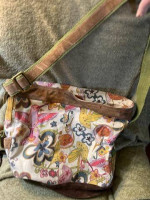 LUCKY Brand Canvas Leather and Suede Backpack