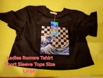 Ladies Romwe Tshirt Short Sleeve Tops Size Large-$15.00