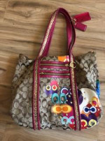 Coach handbag with multi-color design - Nice!