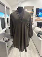 Lush Olive Blouse - Size Medium