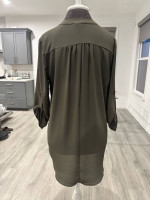 Lush Olive Blouse - Size Medium