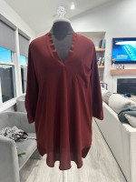 Lush Burgundy Blouse