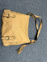 Bass Leather “hobo style” Handbag - Sand - NWT