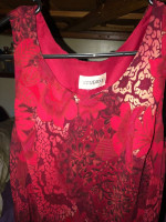 Asian Dress - Studio I - Floral Pattern - Silk & Spandex