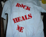 rock heals me religious spiritual L 9 pocket 2005 tee