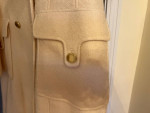 NEW GUESS women’s long ivory wool mix overcoat XL