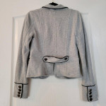 JUICY COUTURE Women’s Super Soft Grey Jacket w Black Trim – Size M