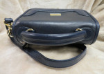 Navy Leather Purse by Oggi Domani
