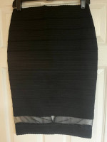 Black Printed Skirt