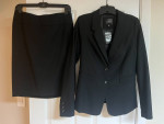 Womens Black Suit - Skirt & Blazer