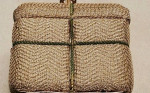 Vintage Judith Leiber Rope Eye Handle Fabric Gift Box Handbag Purse Ba