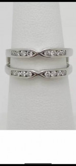 Platinum .88 carat princess diamond engagement ring.