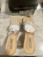 Cape Robbin clear heels nude size 7 new in box
