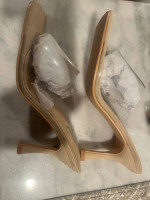 Cape Robbin clear heels nude size 7 new in box
