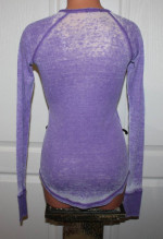 LIKE NEW Butter Super Soft Purple Rock N Roll Skull Burnout Thermal