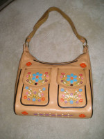 NEW-Leather Embossed Purse and Wallet