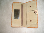 NEW-Leather Embossed Purse and Wallet
