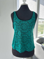 Teal Lace Tank