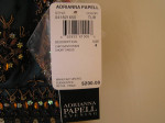 Adrianna Papell Silk Turquoise/Bronze Halter Prom/Formal Dress-NEW-sz4