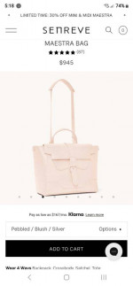 SENREVE MAESTRA HANDBAG - USED