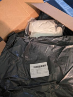 75+ boxes new womens clothing wrapped in plastic