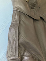 Like New LL Bean Thinsulate, Lined Leather Bomber Jacket in Classic Br