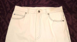 ESCADA Women’s Bright White w Blue Stitch Pants Straight Sz 36 (6)