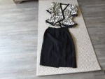 Vintage 80s Cocktail Skirt Suit
