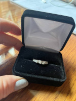 .60 ctw women’s diamond engagement ring set. 14K white gold