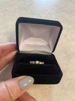.60 ctw women’s diamond engagement ring set. 14K white gold
