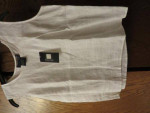 White linen shell blouse, sz. M, Country Shop, new with tags.