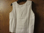 White linen shell blouse, sz. M, Country Shop, new with tags.