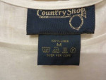 White linen shell blouse, sz. M, Country Shop, new with tags.
